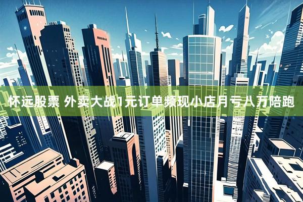 怀远股票 外卖大战1元订单频现小店月亏八万陪跑