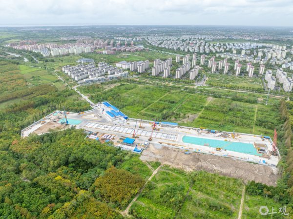 金顶配资 城事｜离坐地铁去崇明又近一步 轨交22号线最后一座车站主体结构封顶